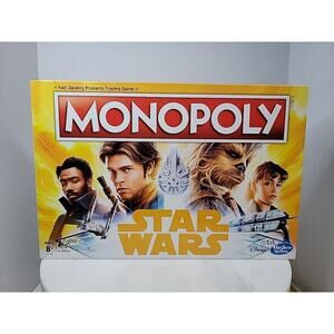 Hasbro Star Wars Monopoly Game Han Solo Edition Opened But Complete, Not Used